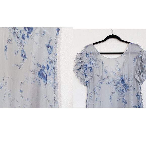 Love shack fancy Sloane Midi Silk Dress - Picture 9 of 12